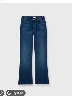 Like New Mother Hustler Ankle Fray Jeans